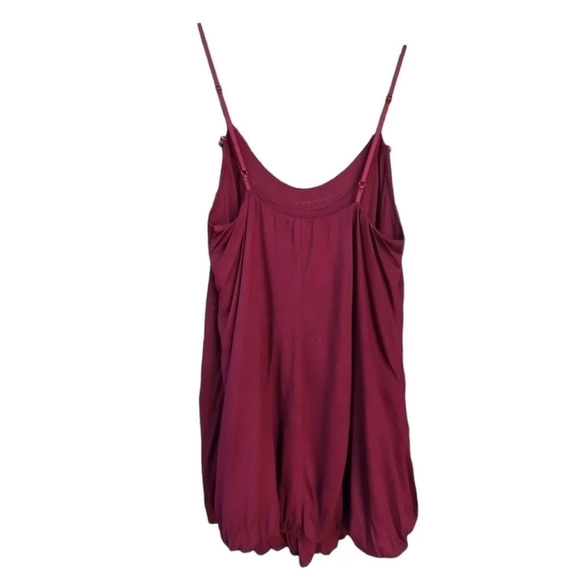 NWT- Burgundy Knit Spaghetti Strap Summer Blouse. Medium - Picture 6 of 12